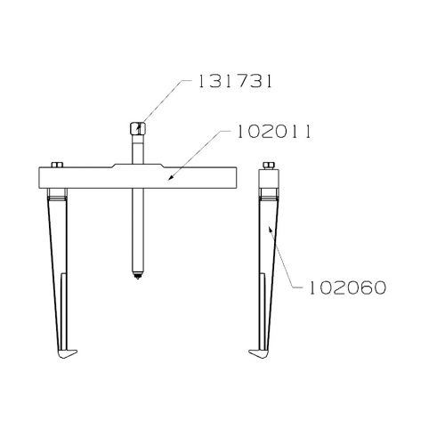 EXTRACTOR FORZA SERIE 1000 DE 2 PATAS